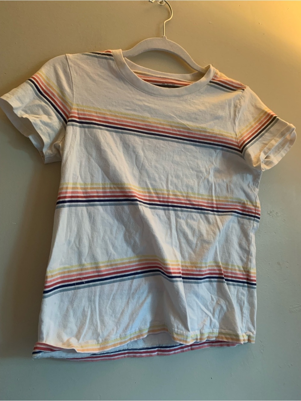 Madewell Multicolored T Shirt Short Sleeve Casual Women Size XS 100% Cotton